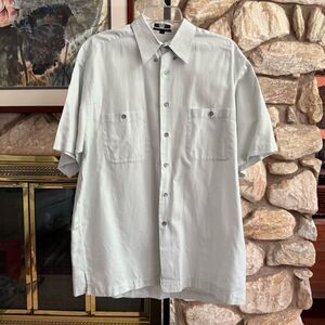 Gillio men’s 100% cotton short sleeve button down shirt